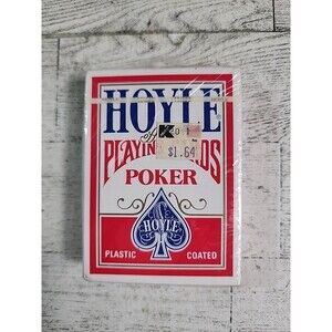 SEALED Vintage Hoyle Playing Cards Kmart Tag Poker Deck 1201 Plastic Coated